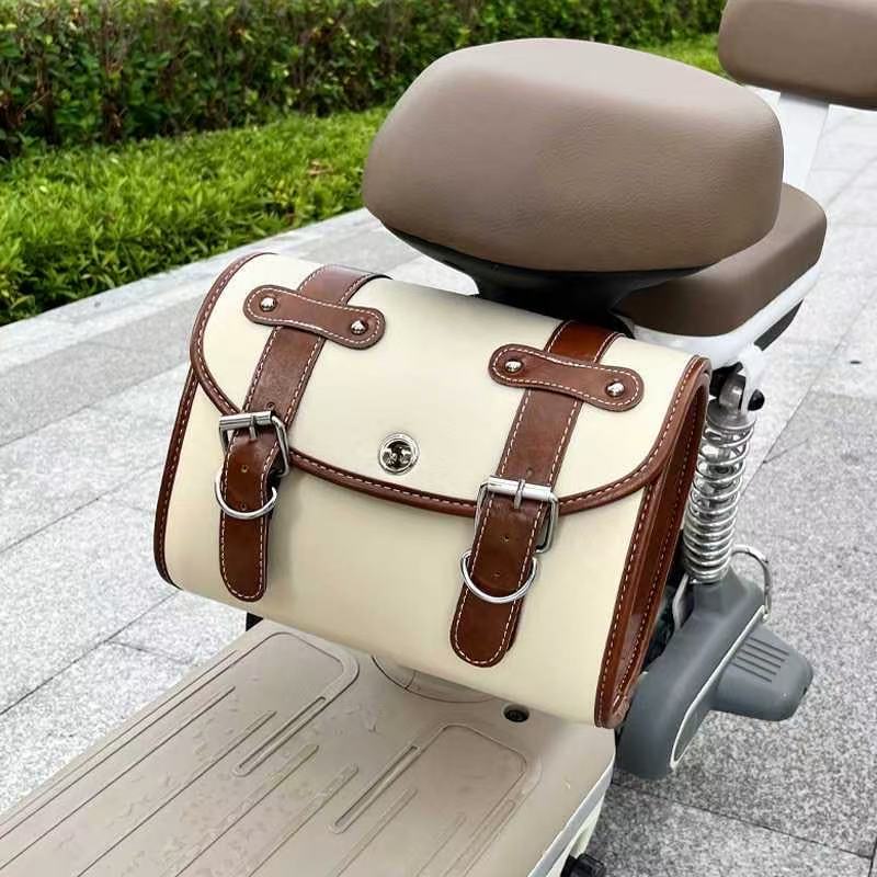Motorcycle Electric Vehicle Modified Retro Universal Front Bag Side Bag Rear Bag Tool Bag Waterproof Decorative Bag