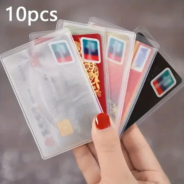 Cross-border PVC frosted transparent anti-degaussing bank card set ID card protection set member ID card set ID card set