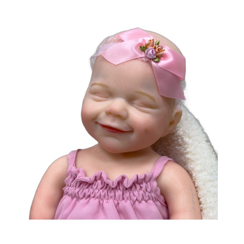 Muñecas navideñas renacidas para niños regalos sólidos transfronterizos para bebés simuladores juguetes de muñecas 45 suave CM silicona