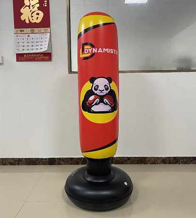 Los niños adultos PVC inflable tumbler boxeo columna engrosada gimnasio ventilación boxeo bolsa de arena tumbler juguete