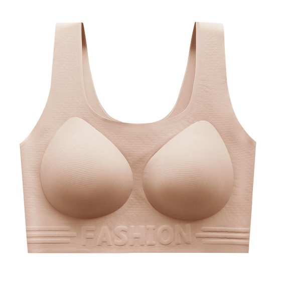 New Seamless Liquid Foundation Underwear Comfortable Gathering Wide Shoulder Strap Fixed Cup Beautiful Back Breathable Soft Support Seamless Bra