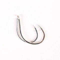 Kate's New White Internal Steel Wire Hook Fishing Lure Single Hook Mackerel Fishing Hook Binding Shiny Fiber Sea Fishing Wholesale