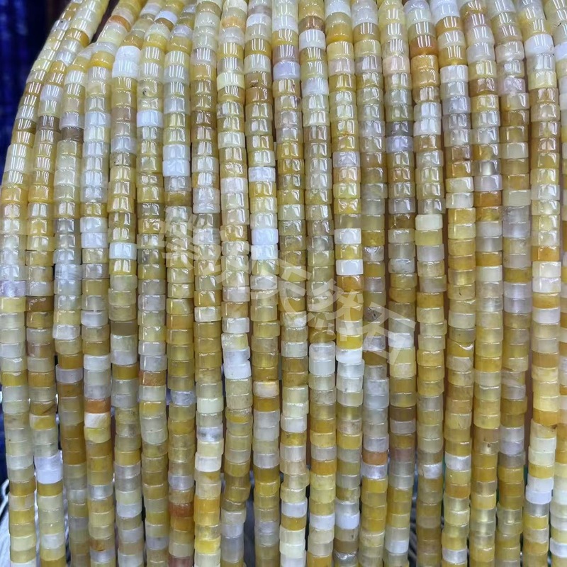 2*4mm天然石管珠隔片散珠玉髓青金水晶圆柱隔珠diy饰品配件批发|undefined