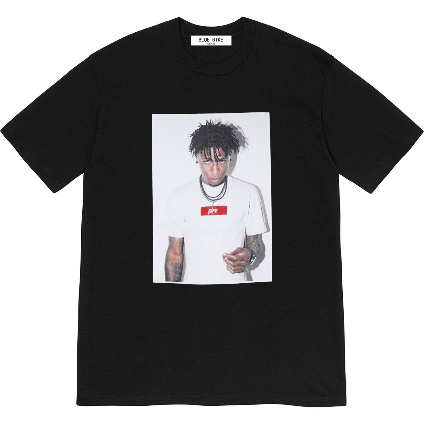 23FW NBA YOUNGBOY TEE 래퍼 래퍼 캐릭터 짧은 소매 티셔츠 남녀 커플