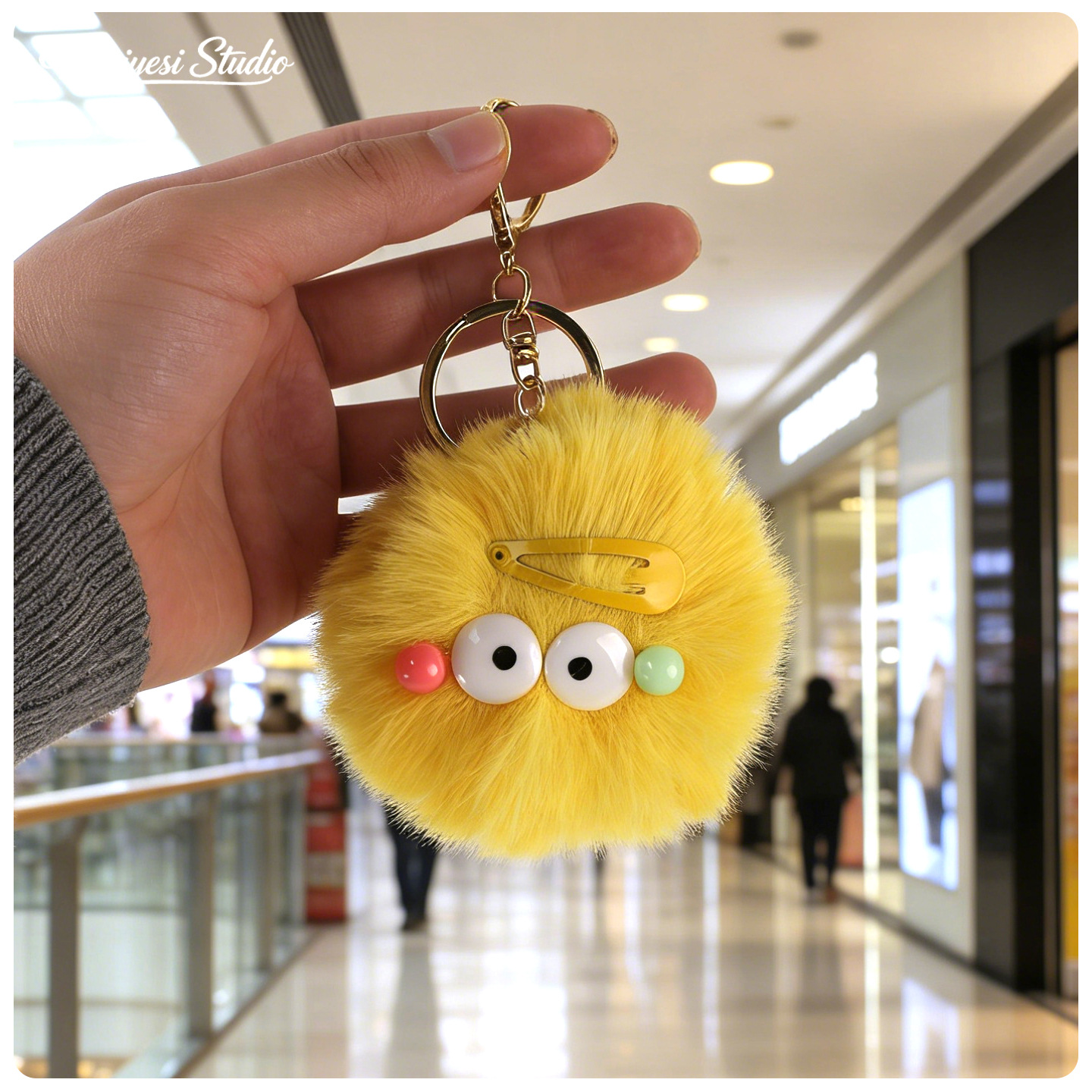 Amarillo - bola de carbón - llaver