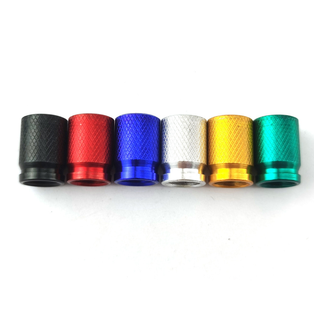 Car Tire Aluminum Alloy Color Valve Cap Car Metal Valve Cap Small Waist Valve Cap