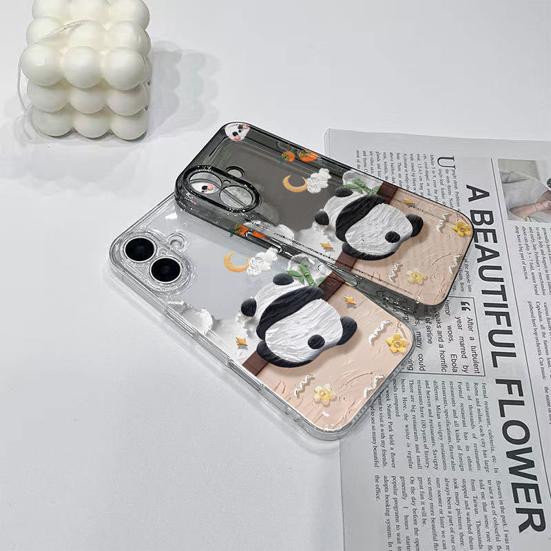 Painted Panda Suitable for Apple 17Promax Samsung Galaxy S25Ultra Mobile Phone Case Iphone16A73 Painted Panda Suitable for Apple 17Promax Samsung Galaxy S25Ultra Mobile Phone Case Iphone16A73