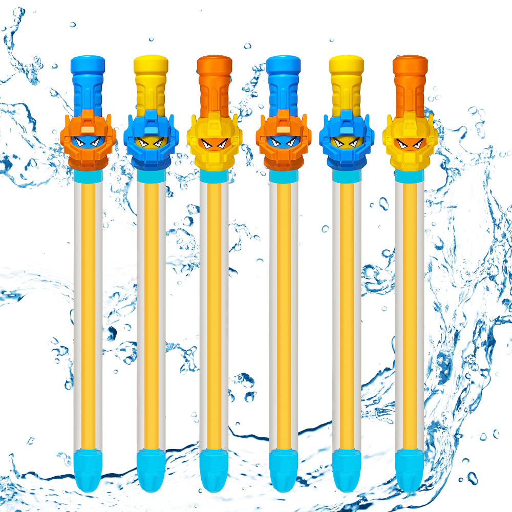 Robot transfronterizo, juguete de pistola de agua de extracción, rafting de verano, playa de agua, dibujos animados, pistola de agua, fábrica al por mayor para niños