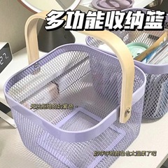収納ボックス鉄芸収納ボックス寮収納ボックスデスクトップ風呂バスケット折り畳み式手提げ風呂収納卸売り