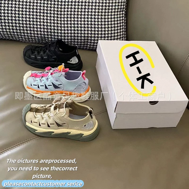 Летние дышащие сандалии LX011 с нескользящей подошвой, мягкой стелькой и защитным носком, легкие, для спорта, рафтинга, пляжа и прогулок по реке.