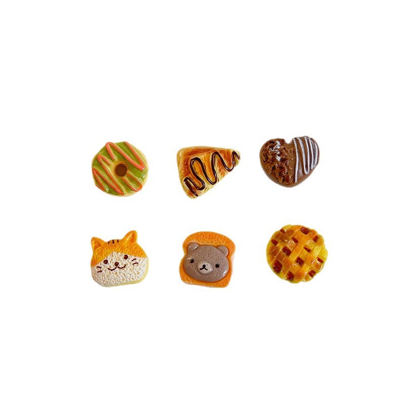 西洋食品磁気冷蔵庫マグネット 3D 立体パンかわいいクマかわいい子猫セットメッセージ冷蔵庫マグネット|undefined