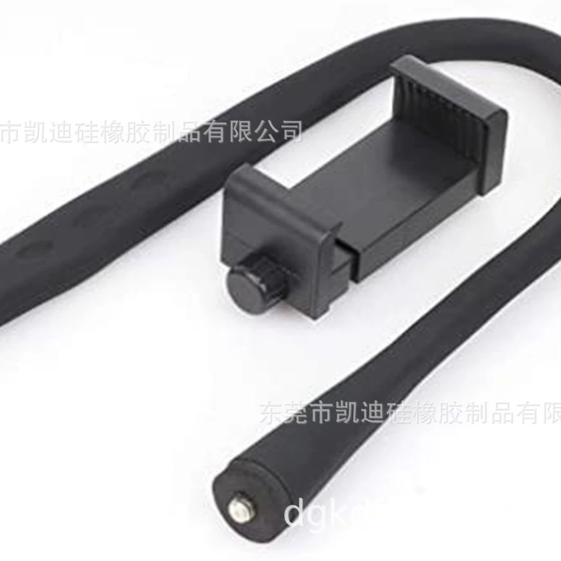 Flexible Silicone Phone Mount Tube, 360° Bendable Holder for Baby Monitor & Mobile, Black/White