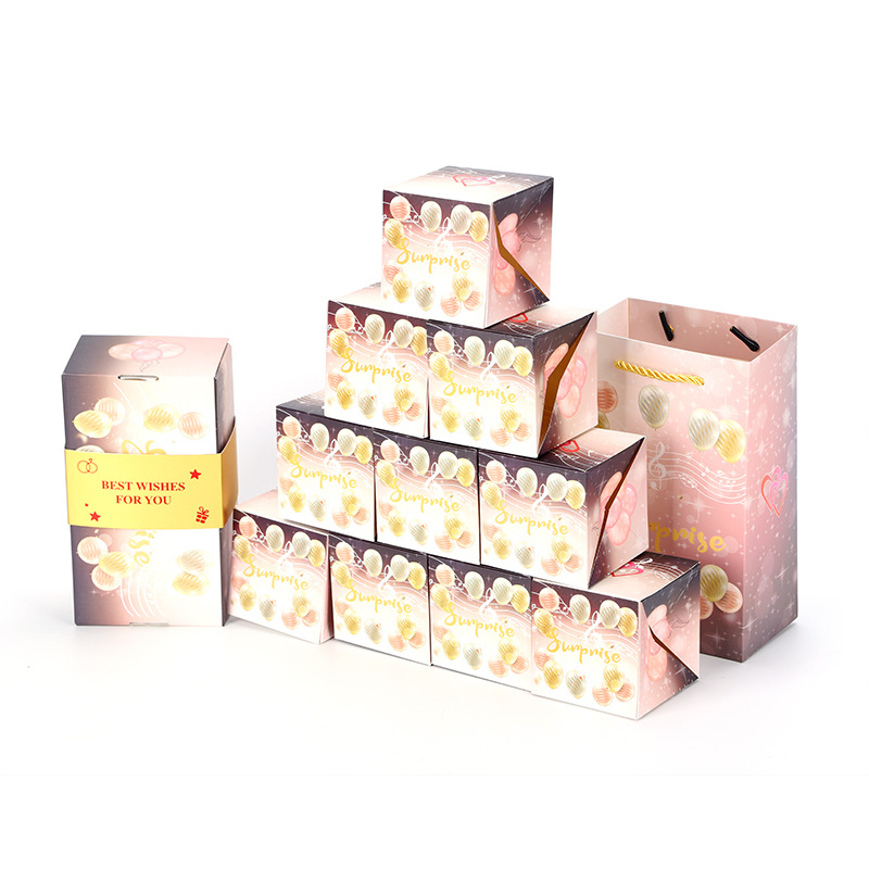 당신을 위한 최고의 소원, 6개의 바운스 박스 + 선물 상자 + 선물 가방