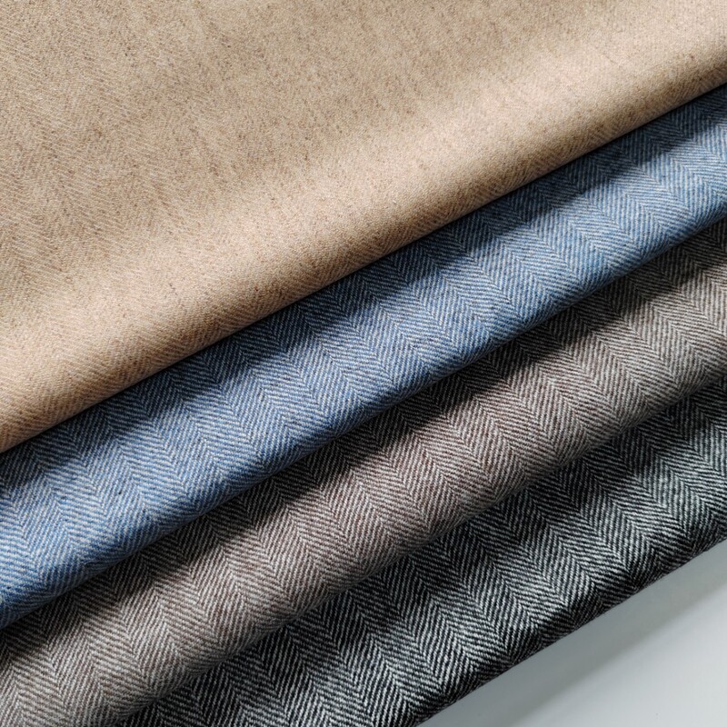 100% Wool 390G/M Lightweight Herringbone Flannel Single-Sided Fabric for Men's and Women's Suits, Dresses, Hats, and Woolen Clothing 100% Wool 390G/M Lightweight Herringbone Flannel Single-Sided Fabric for Men's and Women's Suits, Dresses, Hats, and Woolen Clothing
