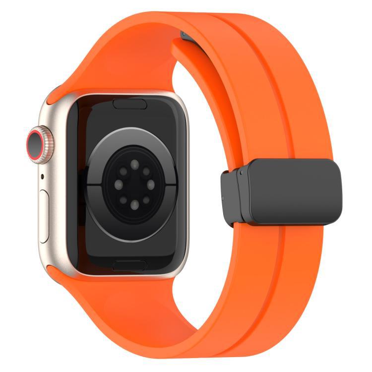 xDfind pulsera de silicona de hebilla de succión de color sólido para Apple Watch 42mm / 41mm / 40mm / 38mm / Ap