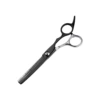 Black and silver color-teeth scissors