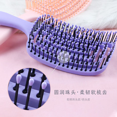 Factory direct sales hollow nylon needle elastic paint household hair smoothing comb multi-color optional mosquito coil comb health massage large board