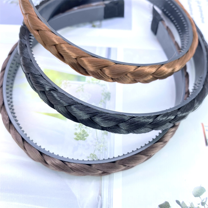 Peluca trenza diadema dos yuanes tienda accesorios para el cabello