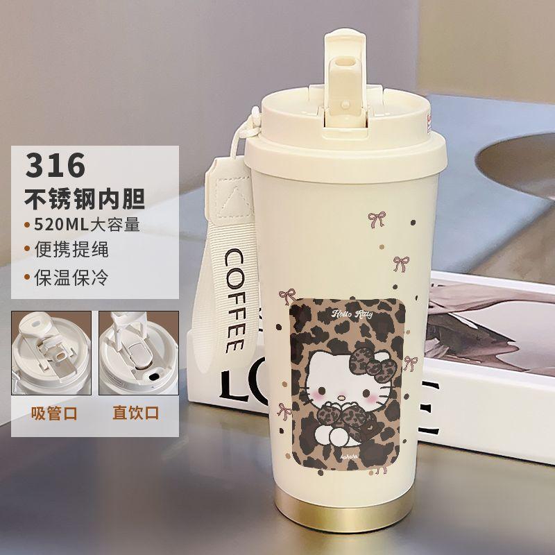 多样卡通保温杯可爱咖啡杯高颜值女学生大容量陶瓷不锈钢水杯|undefined