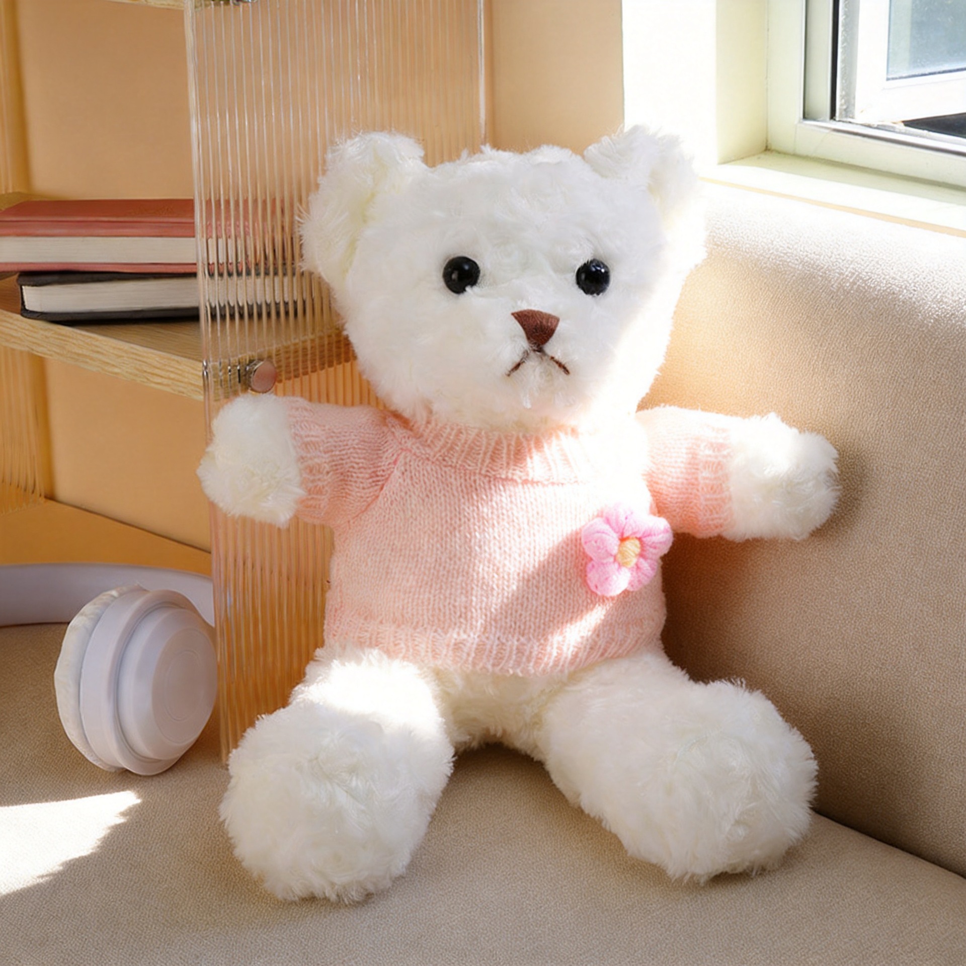 Muñecas de peluche al por mayor emoción acompañante vestido juguetes de peluche regalo de cumpleaños abrazar osos muñecas