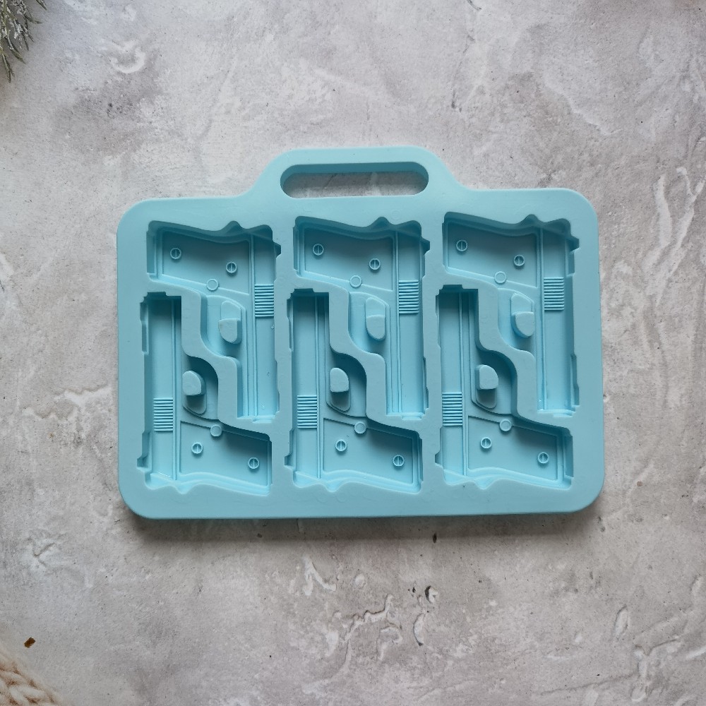 6 pistolas 80 molde de silicona pastel helado pudín molde de postre jabón utensilios de cocción