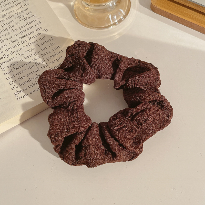 Banda de pelo de intestino grueso ins estilo coreano celebridad de Internet simple cerdo grasa salchicha banda de goma corbata femenina cabeza Corea del Sur verano JK diadema caja de cuero femenina