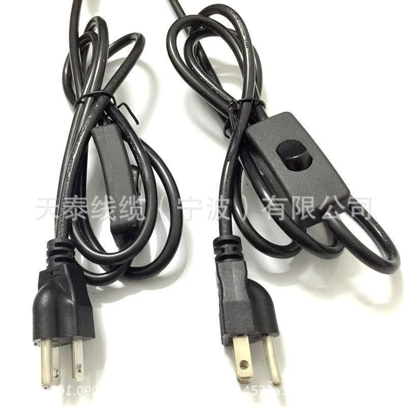 UL美规三插开关电源线美式标303开关延长线 舞台圣诞LED灯插头线