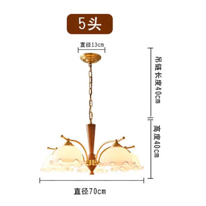 Pastoral americana retro sala de estar comedor candelabro estilo medieval francés vintage japonés dormitorio lámpara