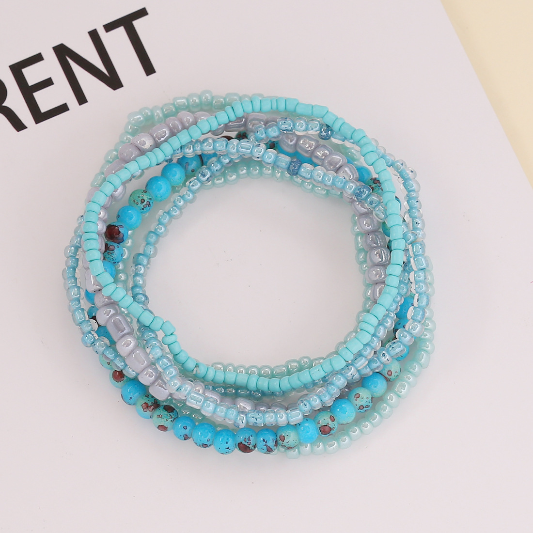 rice beads crystal splicing bohemian style bracelet wholesale jewelry Nihaojewelrypicture6