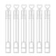 Free Shipping 12 Pack Mini Heart-shaped Bubble Stick Festival Wedding Pure White Love Test Tube Bubble Water Wholesale