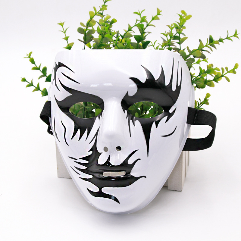 Máscara pintada de hip-hop, hombre y mujer, cara completa, hip-hop, bailarín enmascarado, baile de fantasmas, venganza, vestido de baile callejero