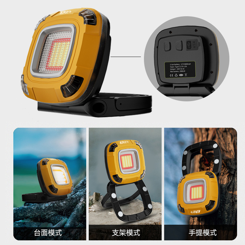 Caminante al aire libre multi-función de la lámpara de mantenimiento de trabajo Super brillante luz de emergencia lámpara de campamento lámpara de camping