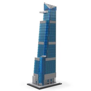 Building Blocks Cross-Border Moc-183374 New York Hudson 30 Yards 1/800 Scale Building Blocks 3088 Particles