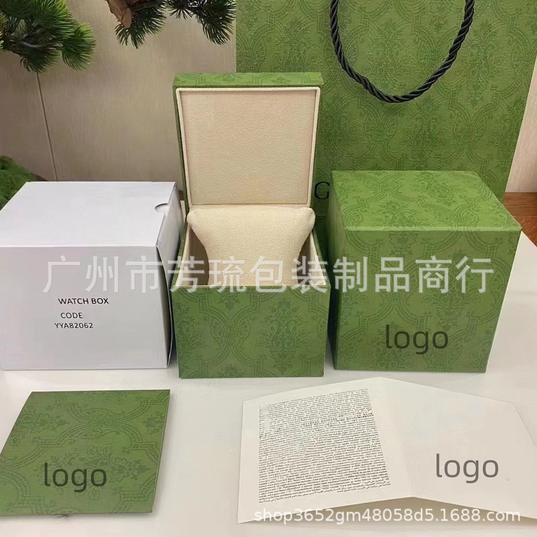 Gucci Watch Box Cool Watch Box New Cucc White Green Packaging Box Storage Box Gucci Gift Box Full Set