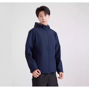 Autumn and Winter New Outdoor Soft Shell Windproof Waterproof Thickened Warm Jacket Men's and Women's Casual Charge Jacket