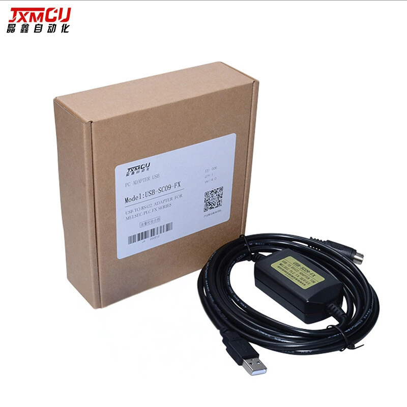 Линия программирования JXMCU USB-SC09-FX, кабель загрузки ПЛК FX2N 1N 1S FX3U 3GA