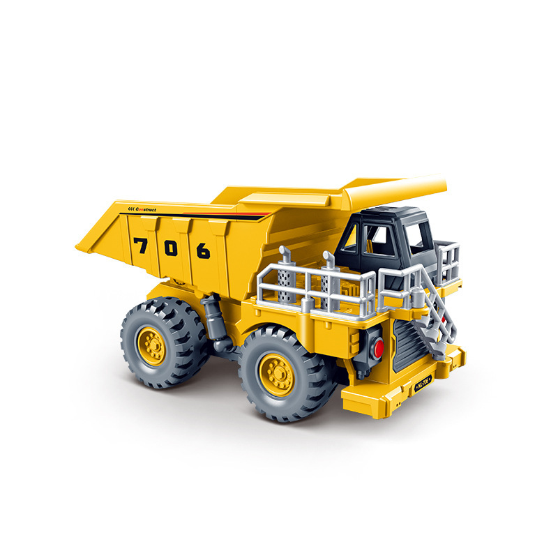 Venta caliente transfronteriza vehículo de ingeniería para niños simulación de juguete modelo de vehículo de ingeniería inercial Liuyi pequeño juguete de regalo al por mayor