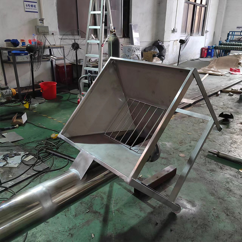 Dongguan Machinery Equipment Stainless Steel Screw Ice Cube Feeder Sheet Feeder Screw Conveyor Direct Delivery