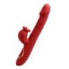 Flaming Red Lips Telescopic Vibration-Sucking AI [Red]