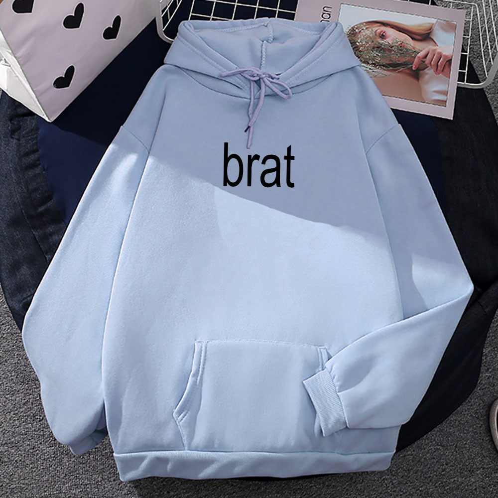 2024 Album Brat Graphic Printing Sudaderas Charli XCX Singer