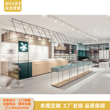大型服装店展示架陈列架设计装修商场鞋服创意货架饰品包包展示柜