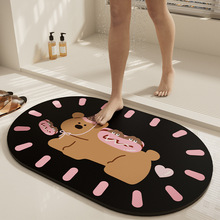 卫生间防滑吸水地垫硅藻泥家用速干厕所门口垫子洗手间防滑脚垫