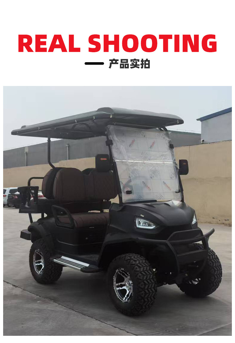 4-Seat Golf Cart, Foreign Trade Export, Park Scenic Spot Sightseeing Car, House Viewing Reception Car, Electric Tourist Sightseeing Car