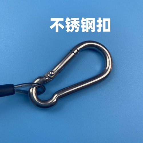 Steel wire lost rope fishing lure sea fishing spring rope key lanyard anti-lost automatic retractable wire rope mountain climbing guide