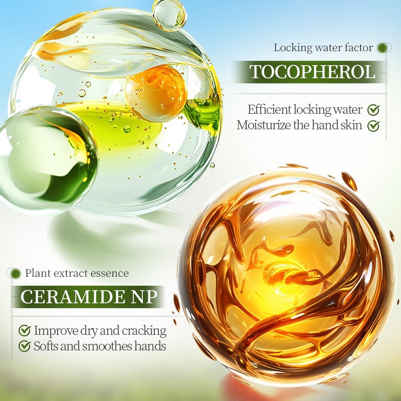 SADOER Grass Inglés Fruit Humectant Hand Cream Bolsa anti-seco - agrietamiento humectante Hand Cream transfronterizo explosión image 4