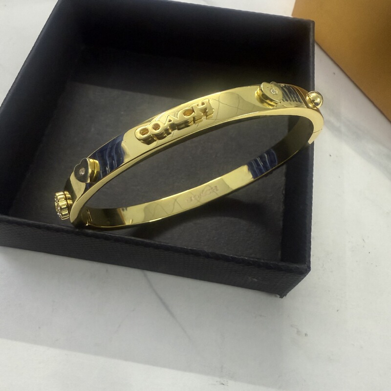Coa Koujiachi's New Fashionable Enamel Bracelet with Gold Letter C Couple Bracelet High-End Luxury Women's Jewelry