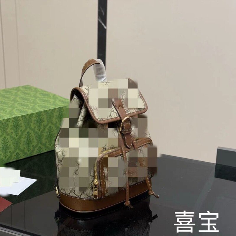 Gucci's New Bag, New Family Diamond Pattern, Full Standard Rhombus Presbyopic Backpack, Genuine Leather Backpack Gucci's New Bag, New Family Diamond Pattern, Full Standard Rhombus Presbyopic Backpack, Genuine Leather Backpack