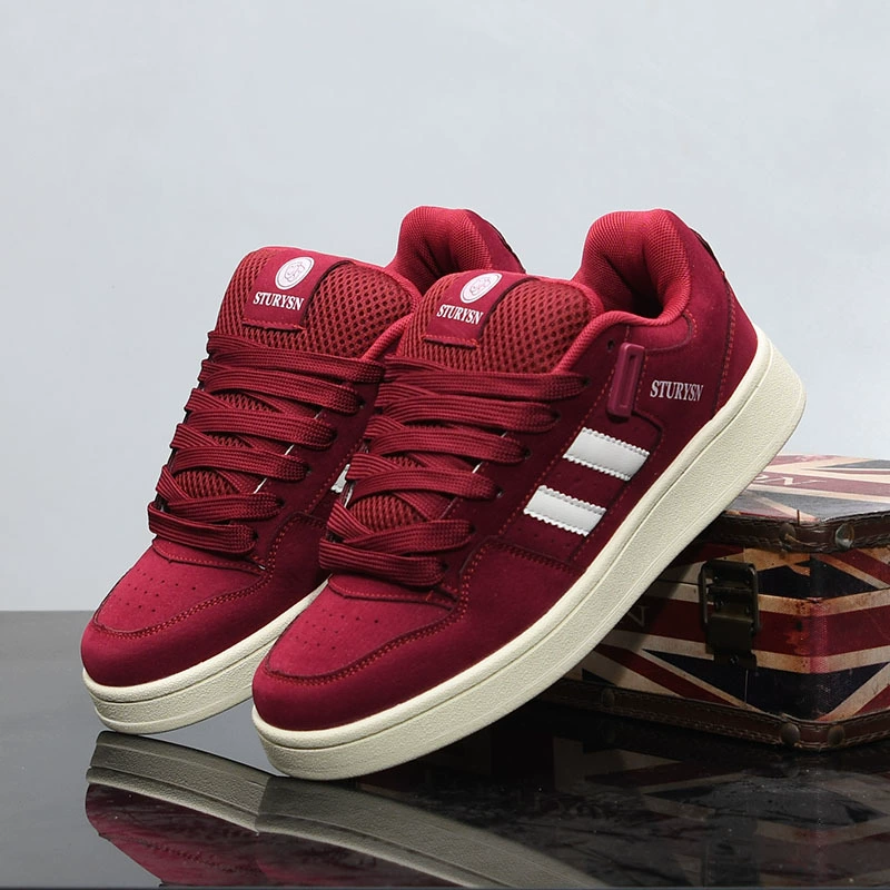 Новые весенние кроссовки из натуральной кожи для пар, белые туфли, толстая подошва на платформе, легкие и универсальные повседневные туфли rs008