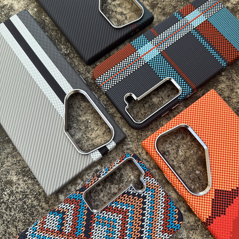 Suitable for Samsung S26Ultra Mobile Phone Case, Carbon Fiber Pattern, Magnetic Kevlar Pattern, S25Ultra Anti-Fall Protective Cover