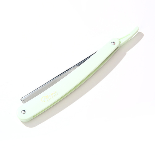 The manufacturer supplies old-fashioned stainless steel folding manual razors. Men's manual razors are suitable for beginners in hairdressing.